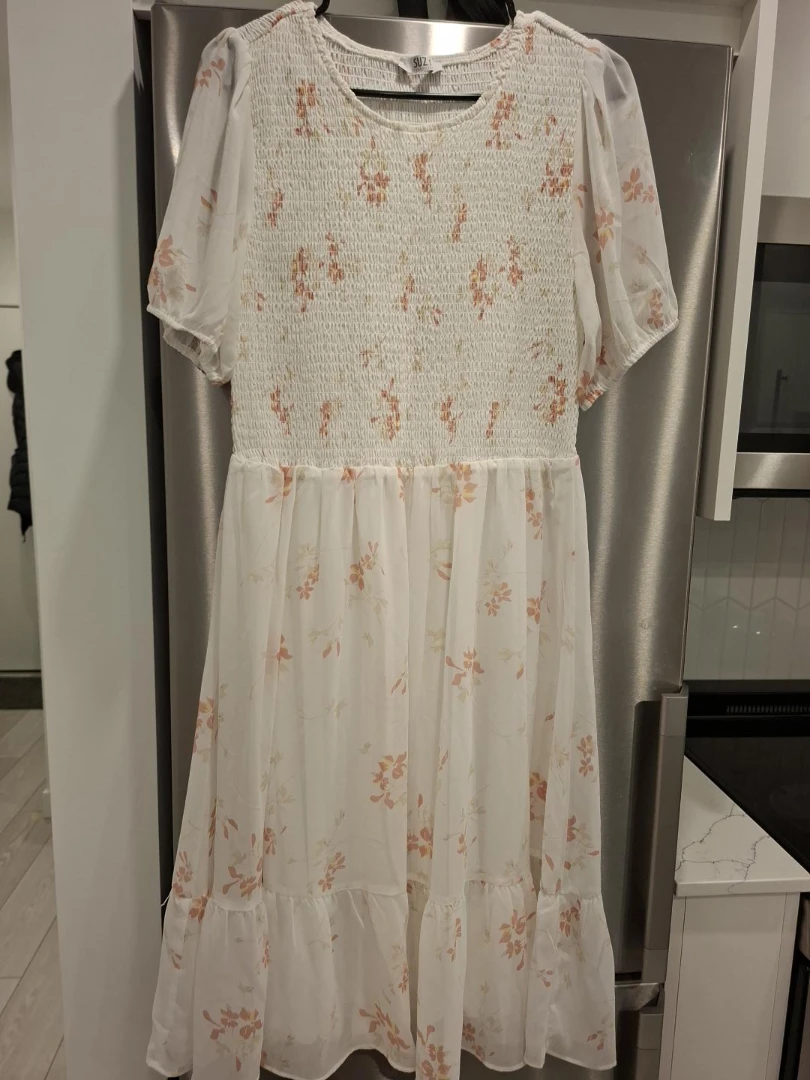 White floral print dress - SUZ