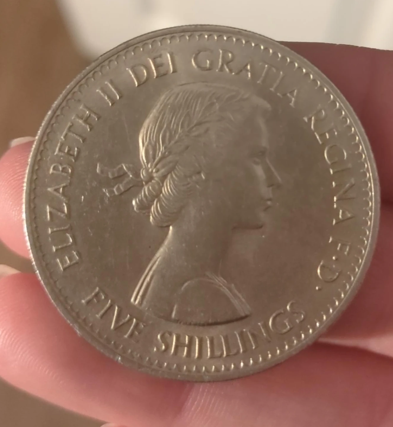 1960 Elizabeth II Five Shillings (Crown) Coin