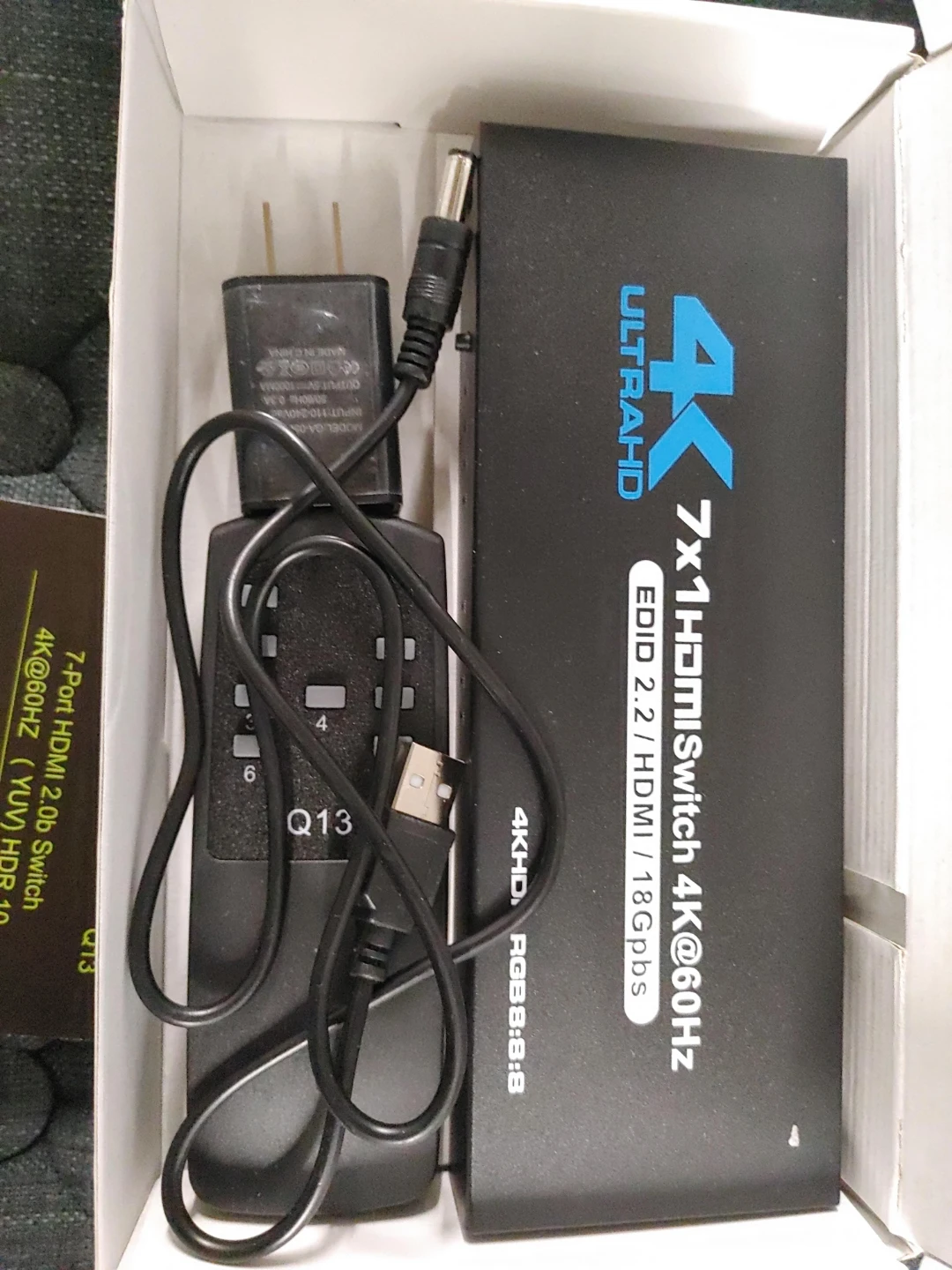 7x1 HDMI Switch 4K@60Hz with Remote
