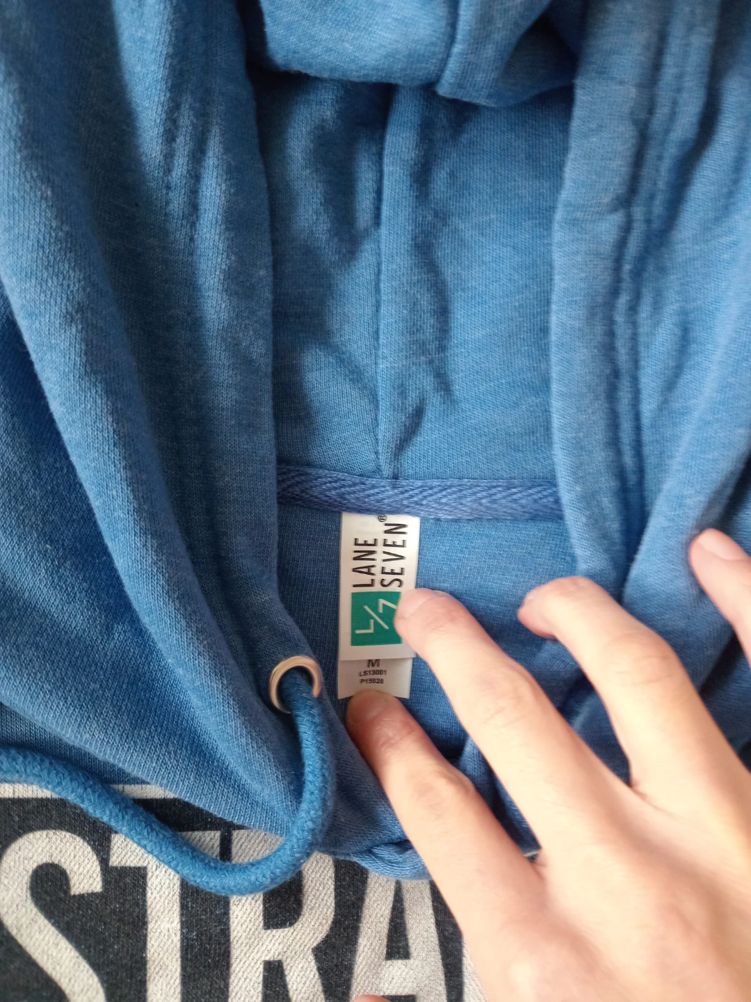 Lane Seven Blue Hoodie, Size M