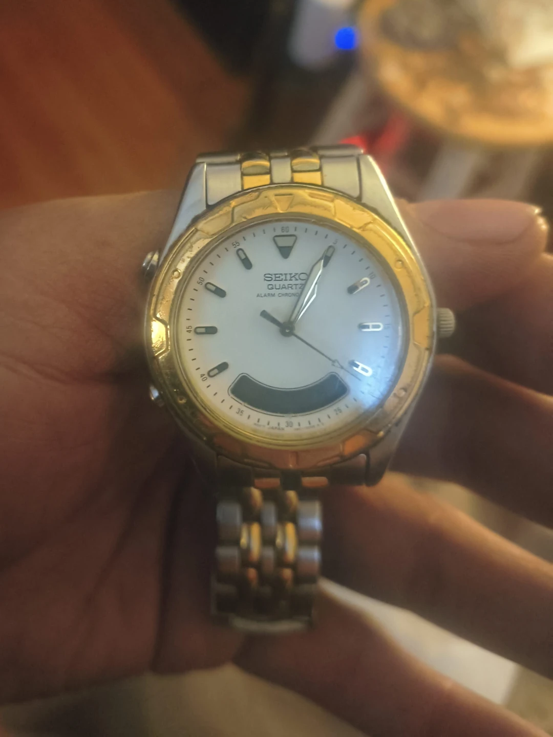 Seiko Quartz Alarm Chronograph Watch