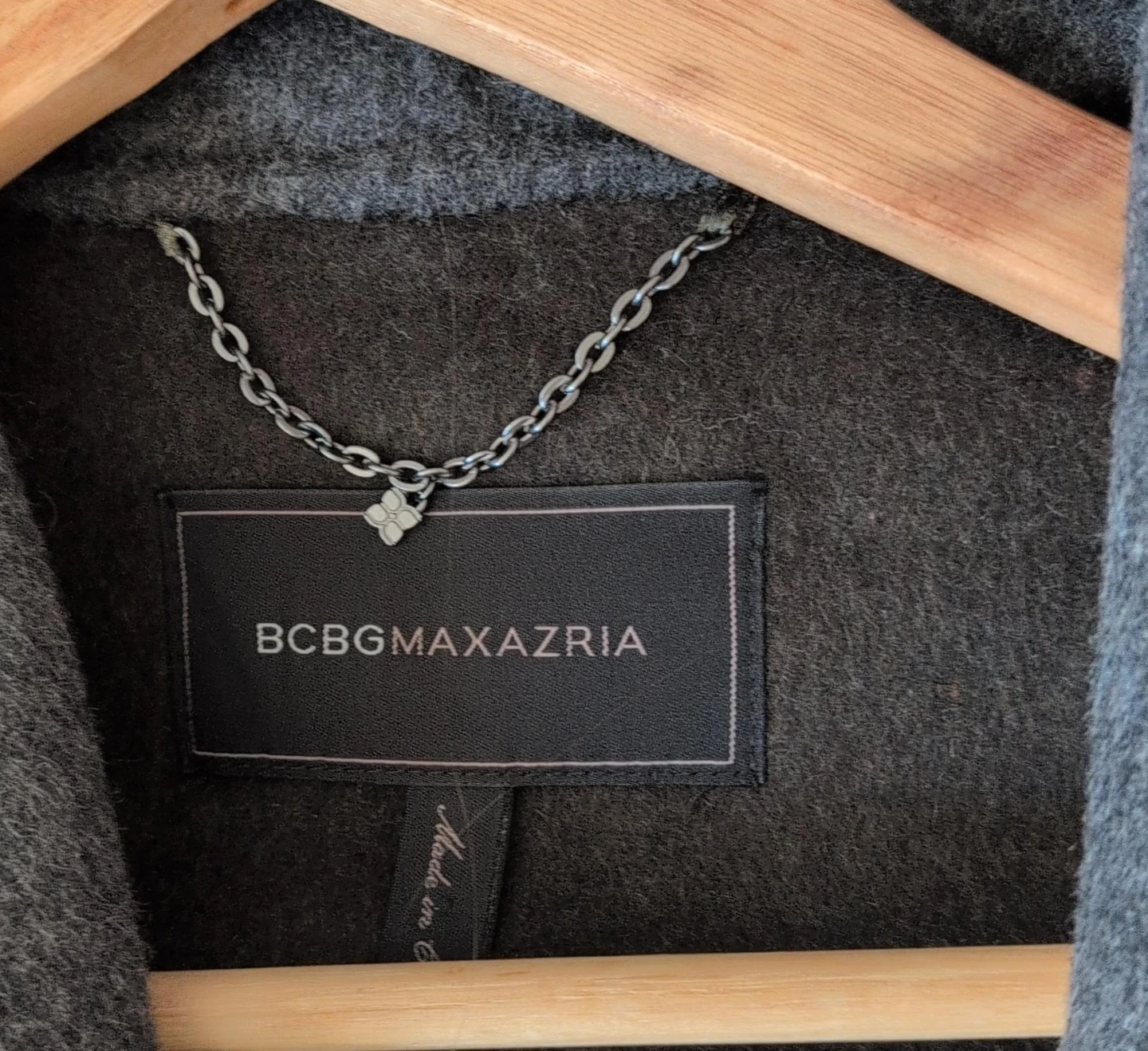 Reserved!🥕BCBGMAXAZRIA Grey Belted Wrap Coat