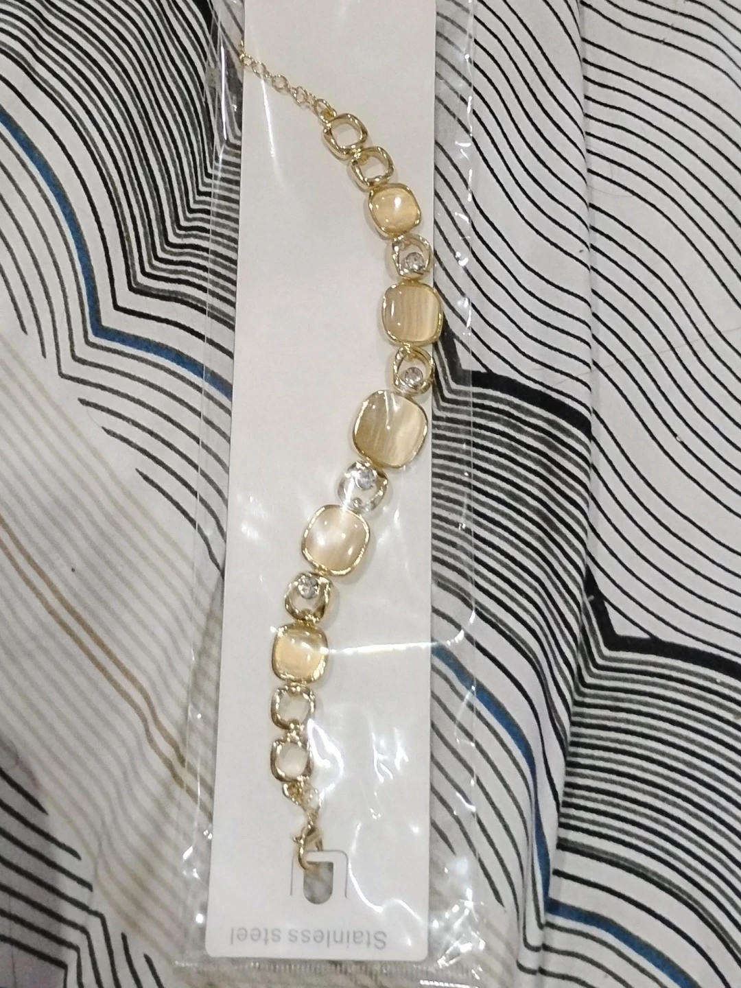 Gold-tone Stainless Steel Bracelet - New!