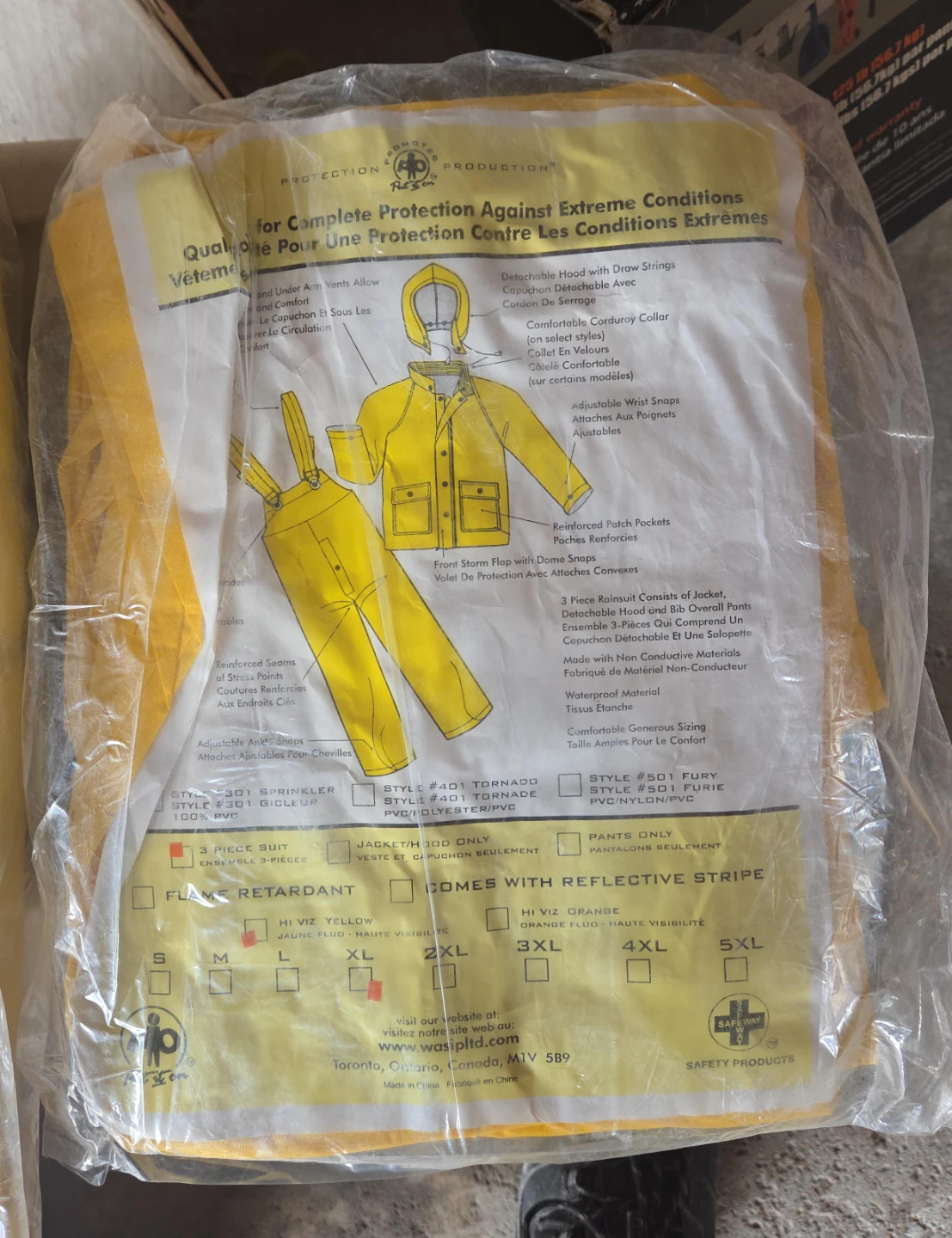 Rain Suits Yellow Hi-Viz 3XL
