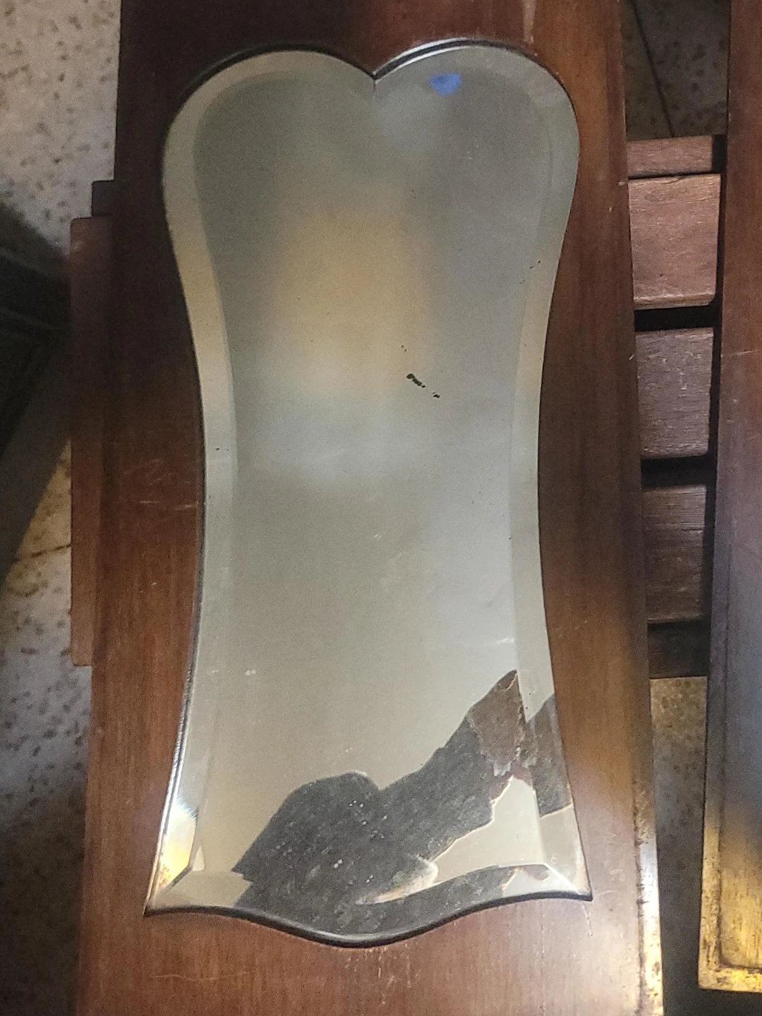 2 Vintage Mirror with Wood Frame