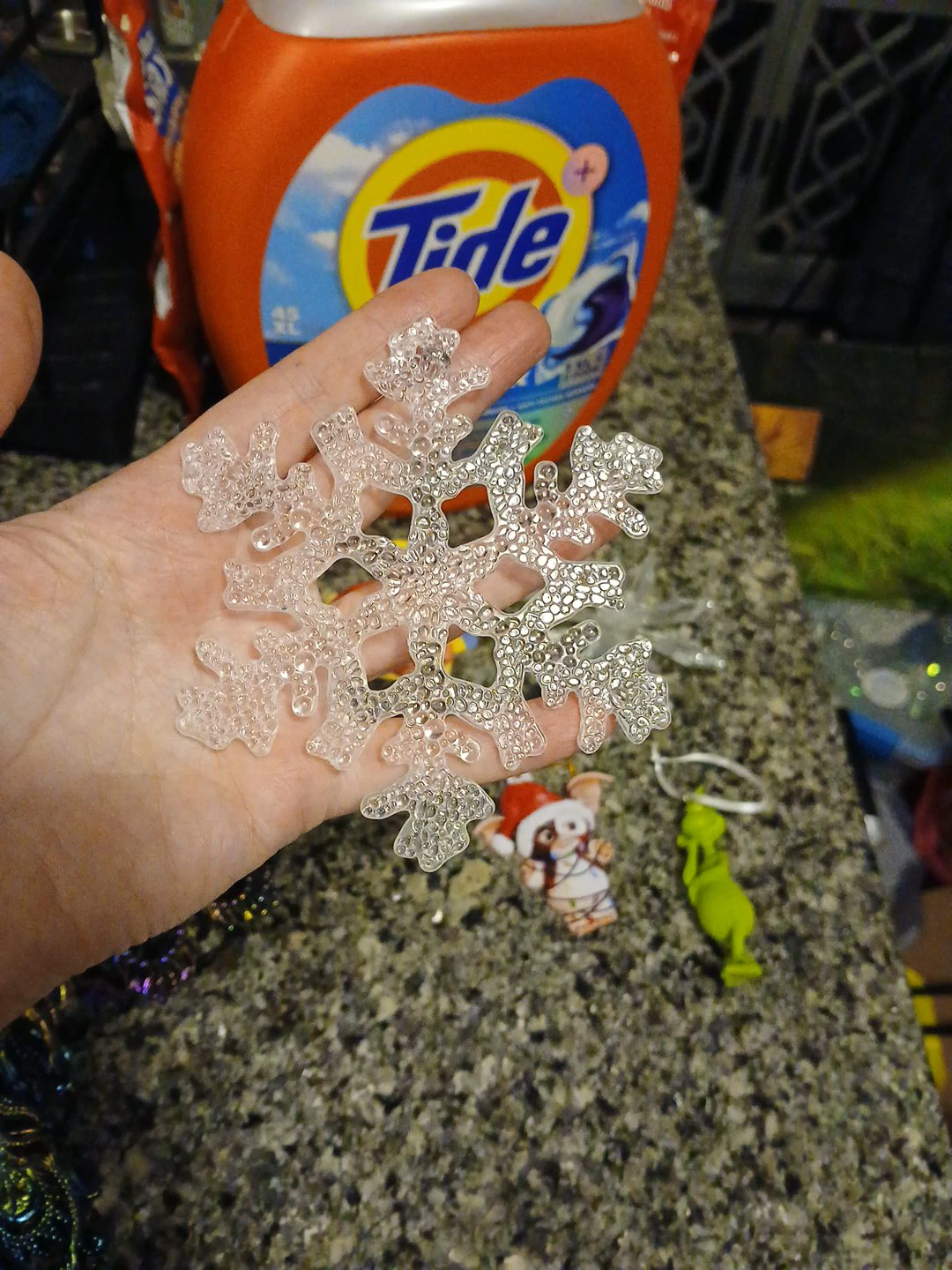 Clear Snowflake Ornament