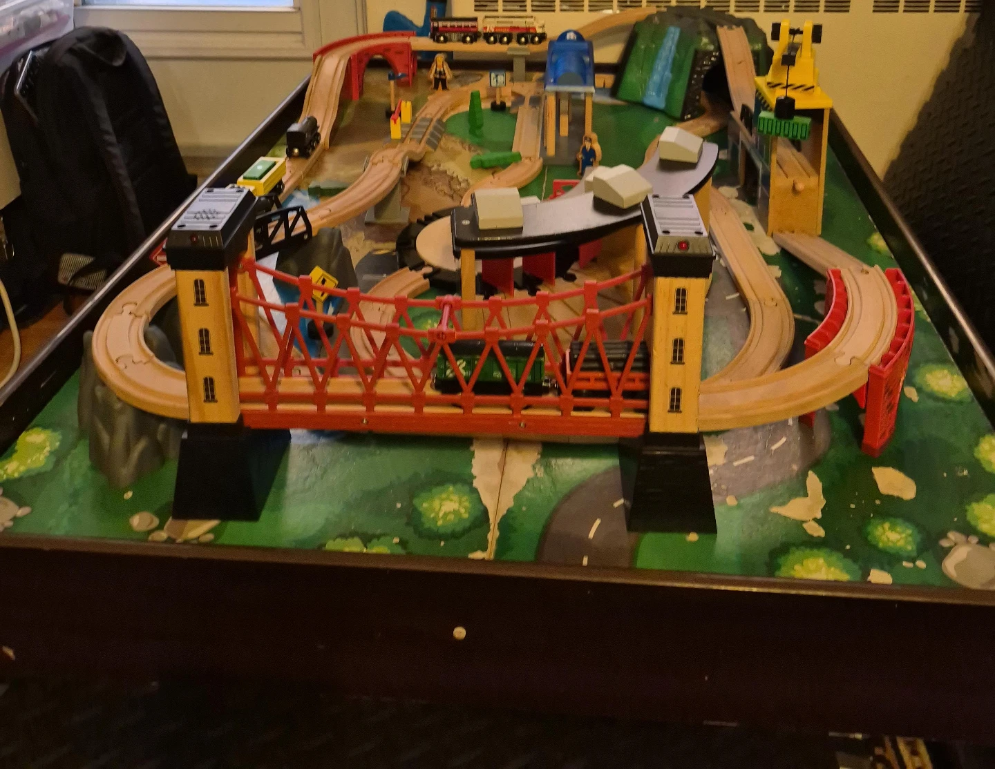 Imaginarium Wooden Train Table with Track Set