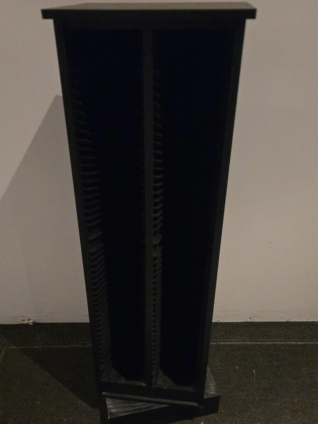 Black CD/DVD Storage Tower