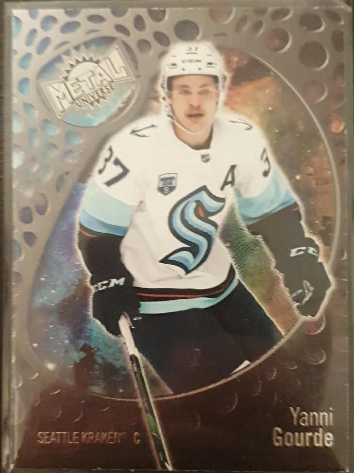 Yanni Gourde Seattle Kraken Metal Universe Hockey Card