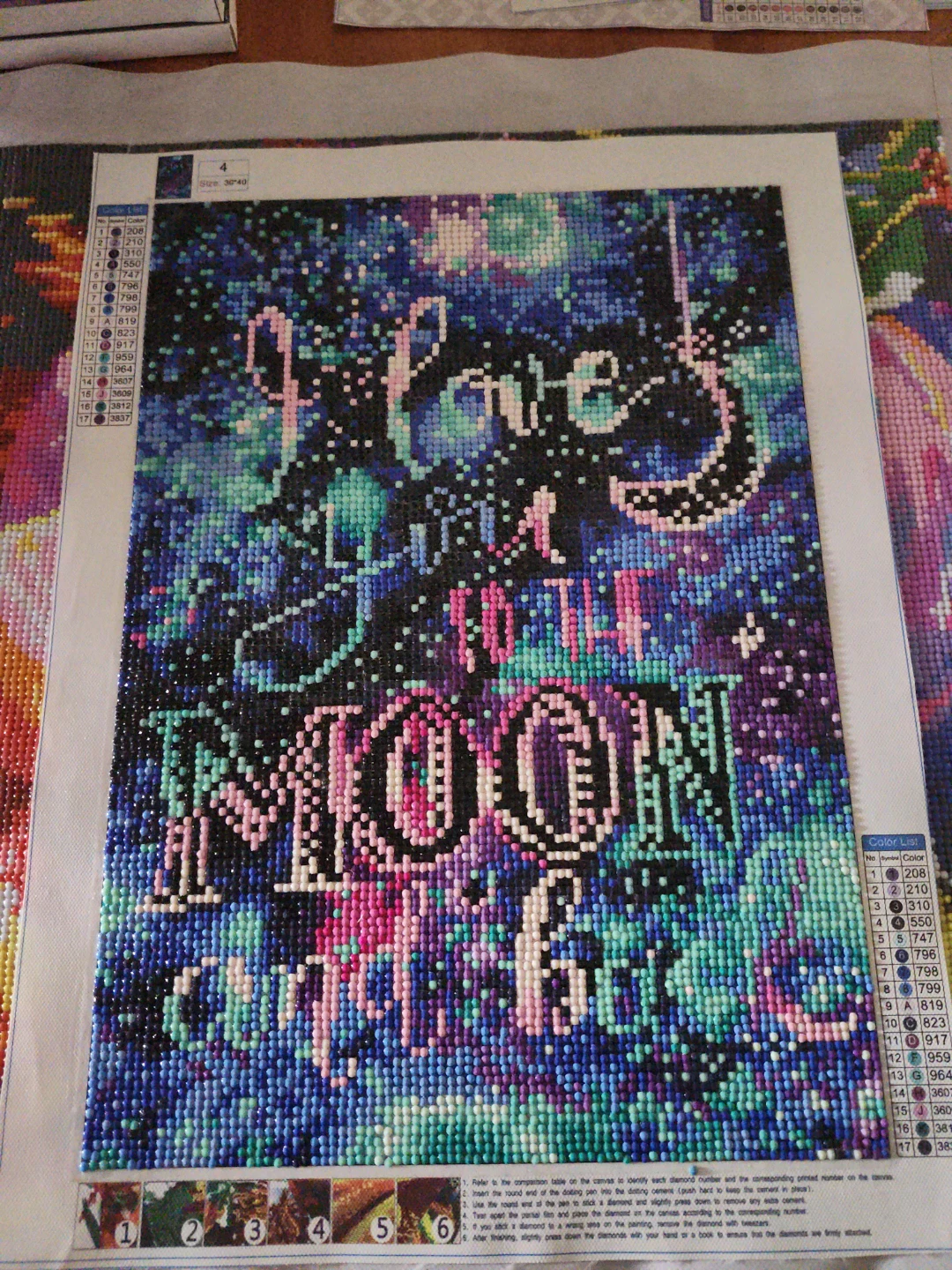Diamond Painting Kit - Love You to the Moon