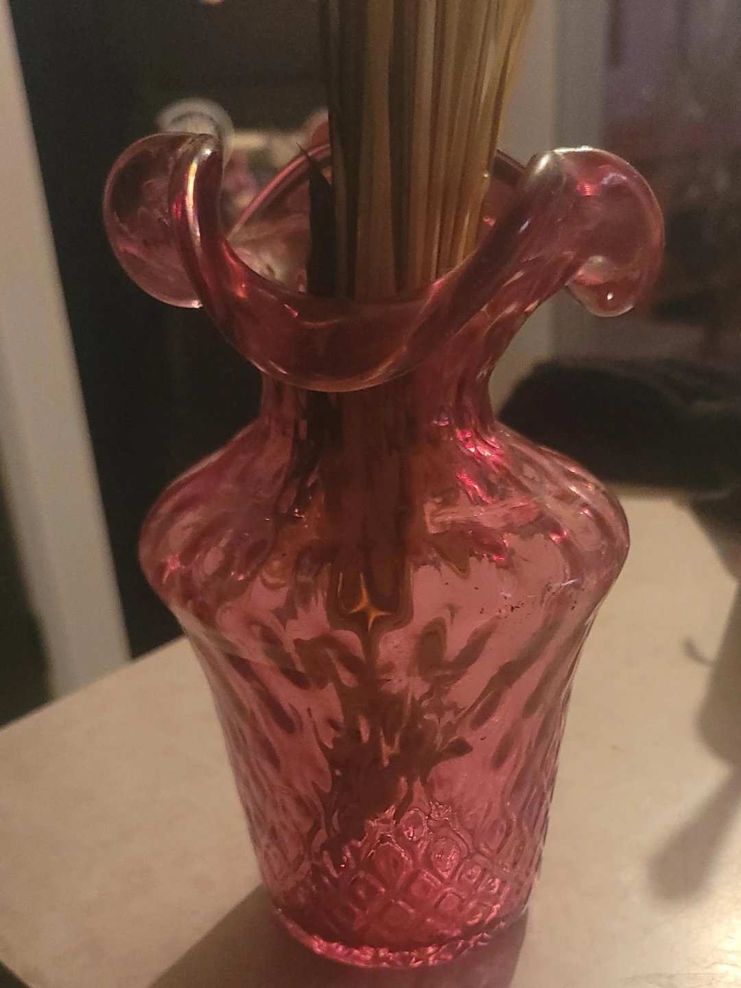 Pink Glass Vase