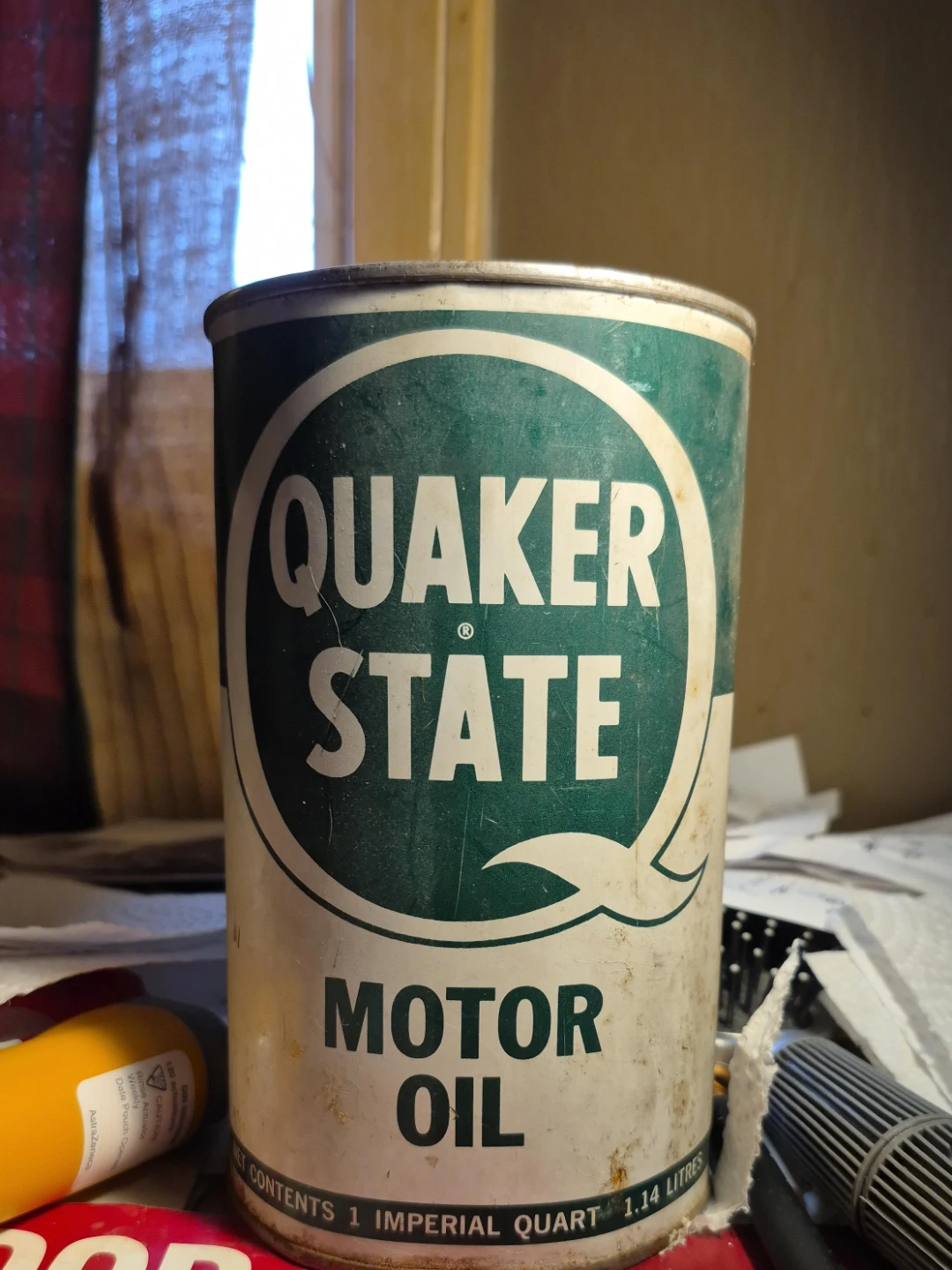 Vintage Quaker State Motor Oil Can