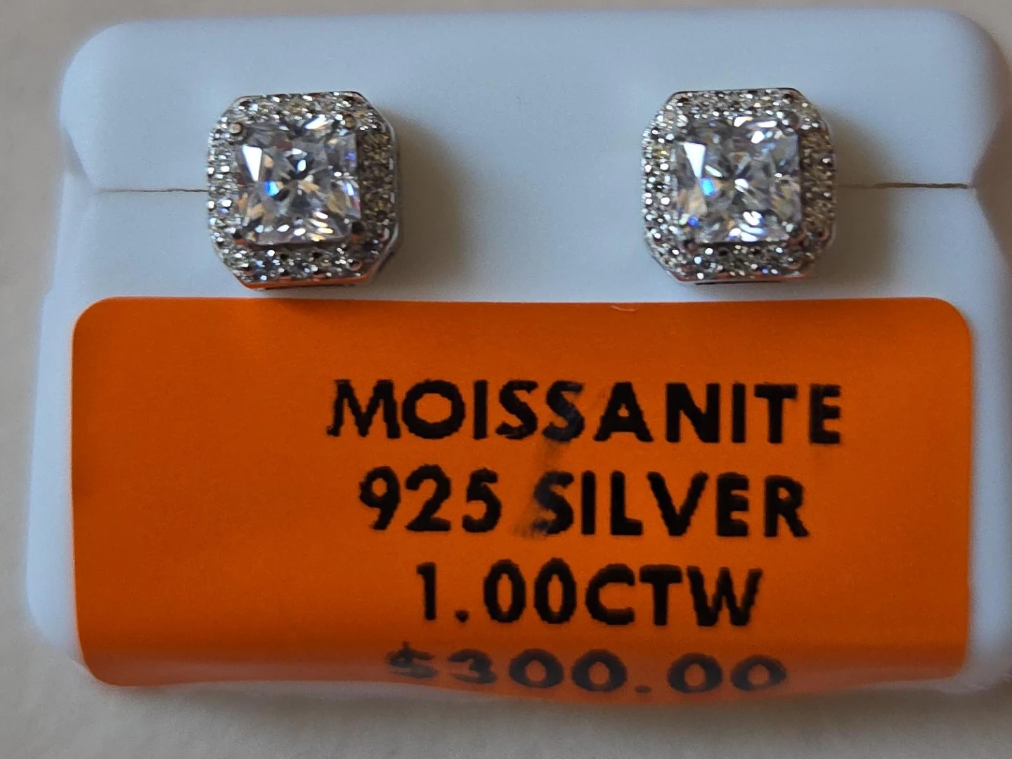 Moissanite 925 Silver 1.00 CTW Earrings