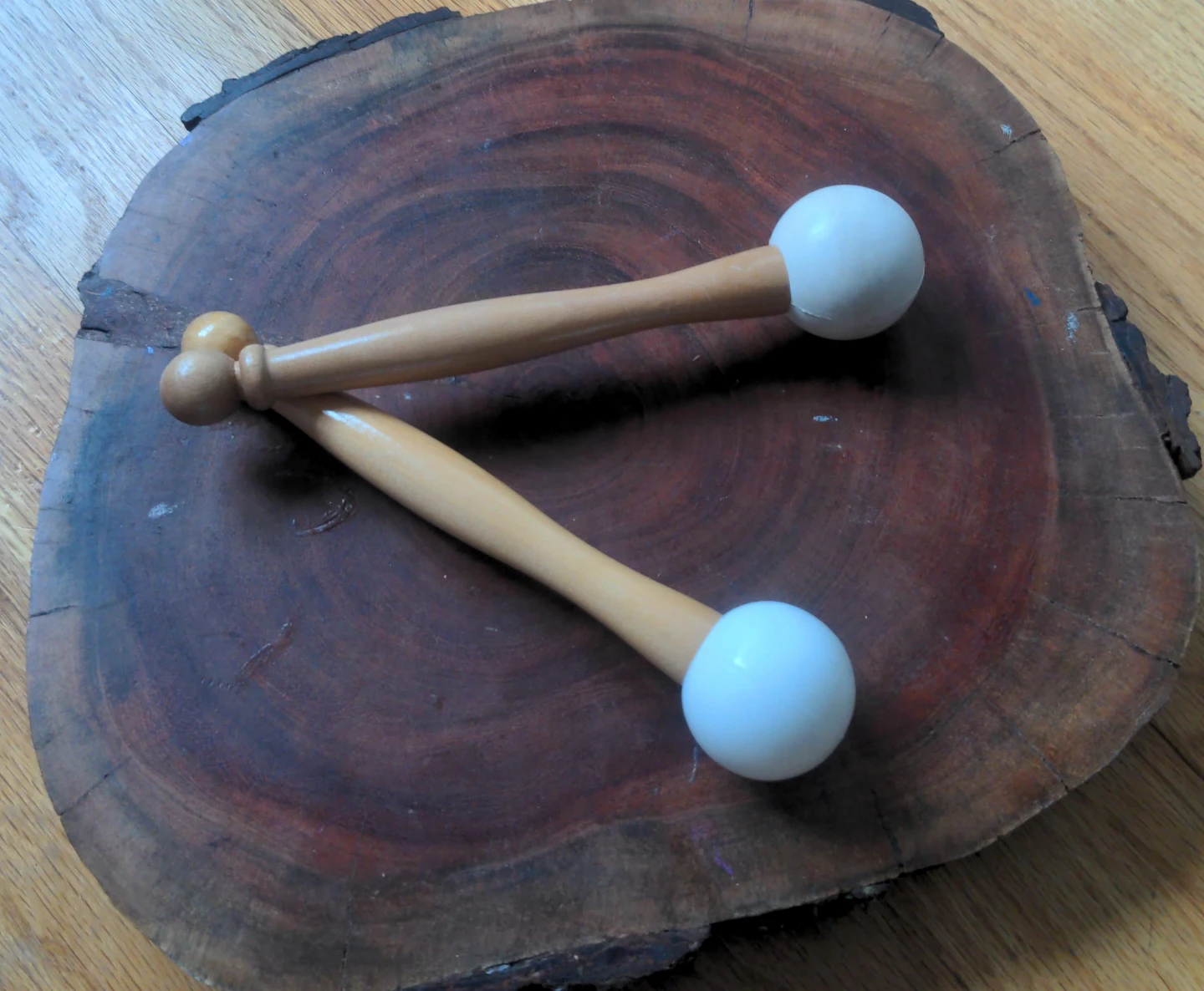 Wooden mallets for crystal singing bowls. - photo 2