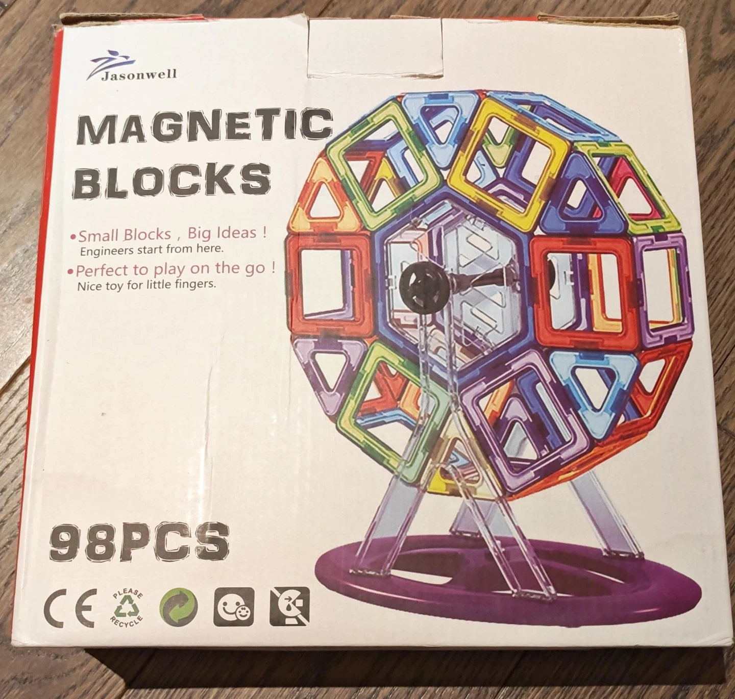 Jasonwell Magnetic Blocks 98 Piece Set