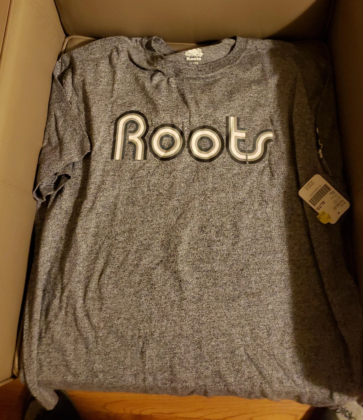 Roots Grey T-Shirt XL