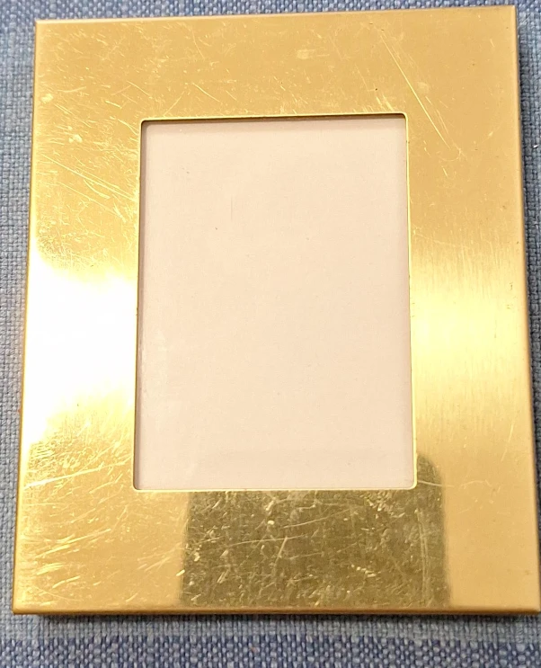 Gold Tone Metal Photo Frame