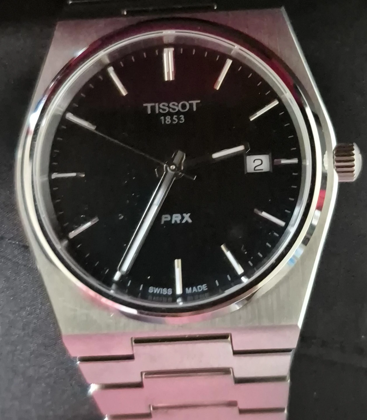 Tissot PRX Swiss Watches Since 1853 Black Dial Watch