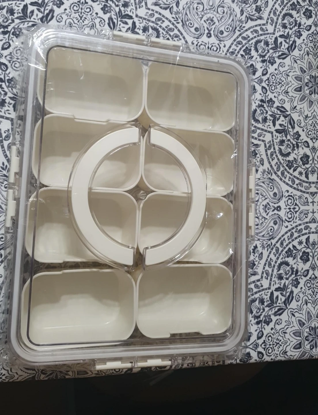 Multi-Compartment Food Container with Lid