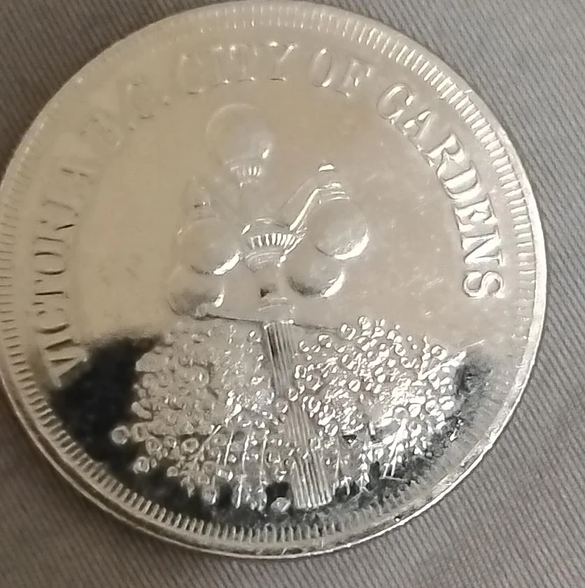 Victoria BC City of Gardens Coin