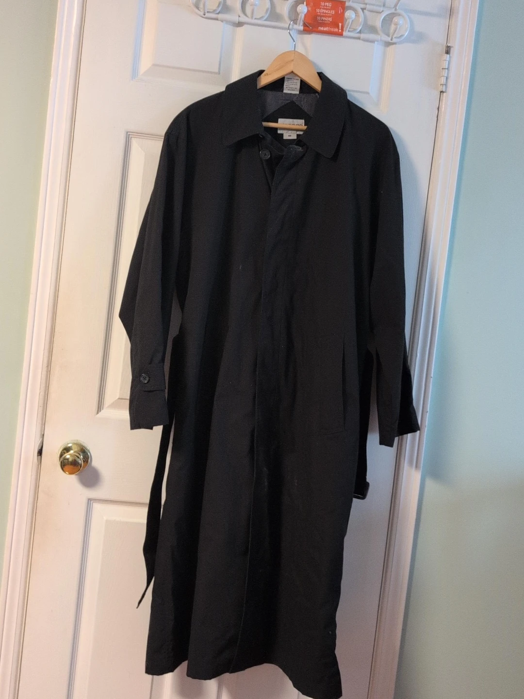 J.Crew Black Trench Coat