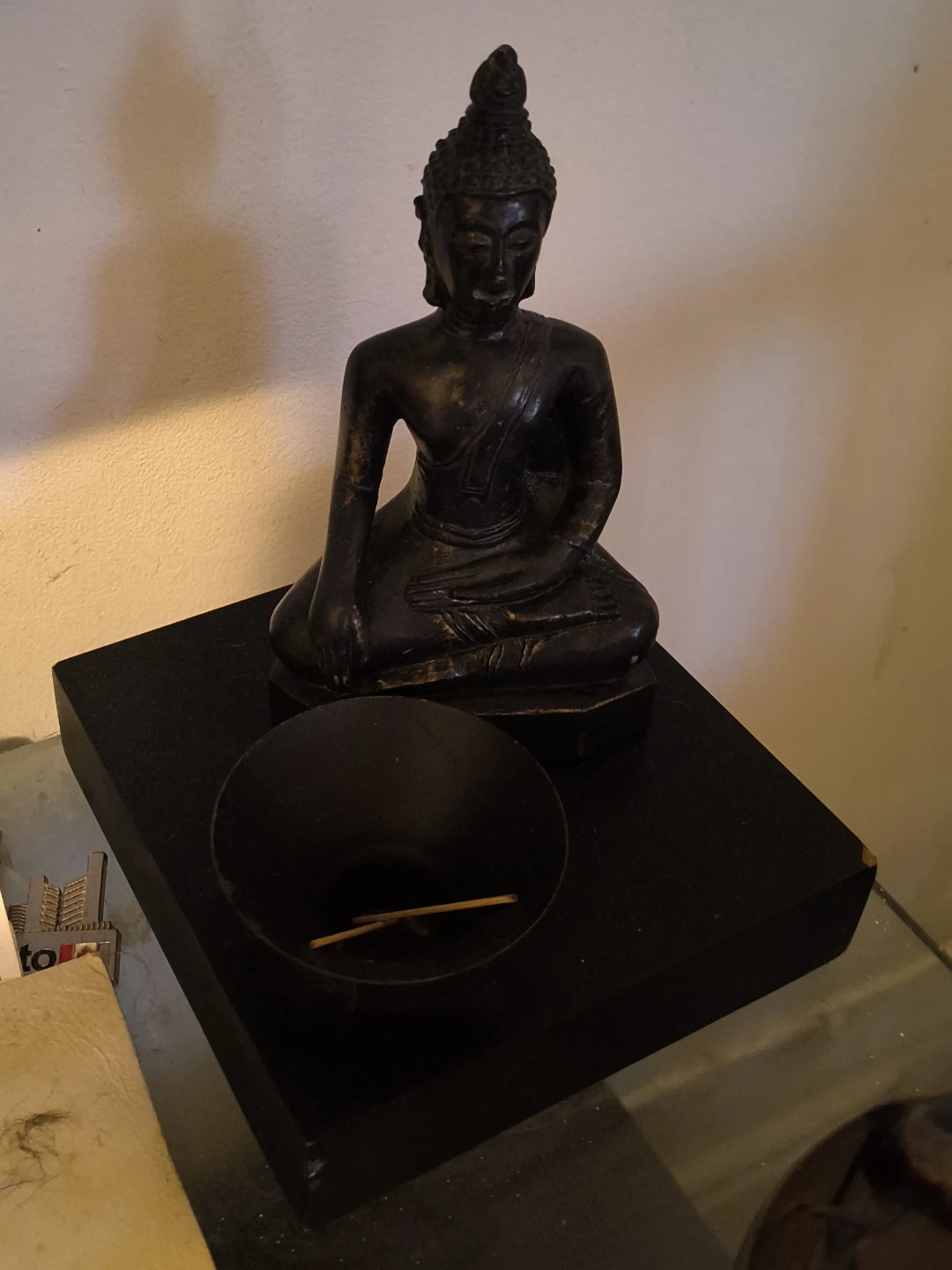Buddha Statue with Incense Holder