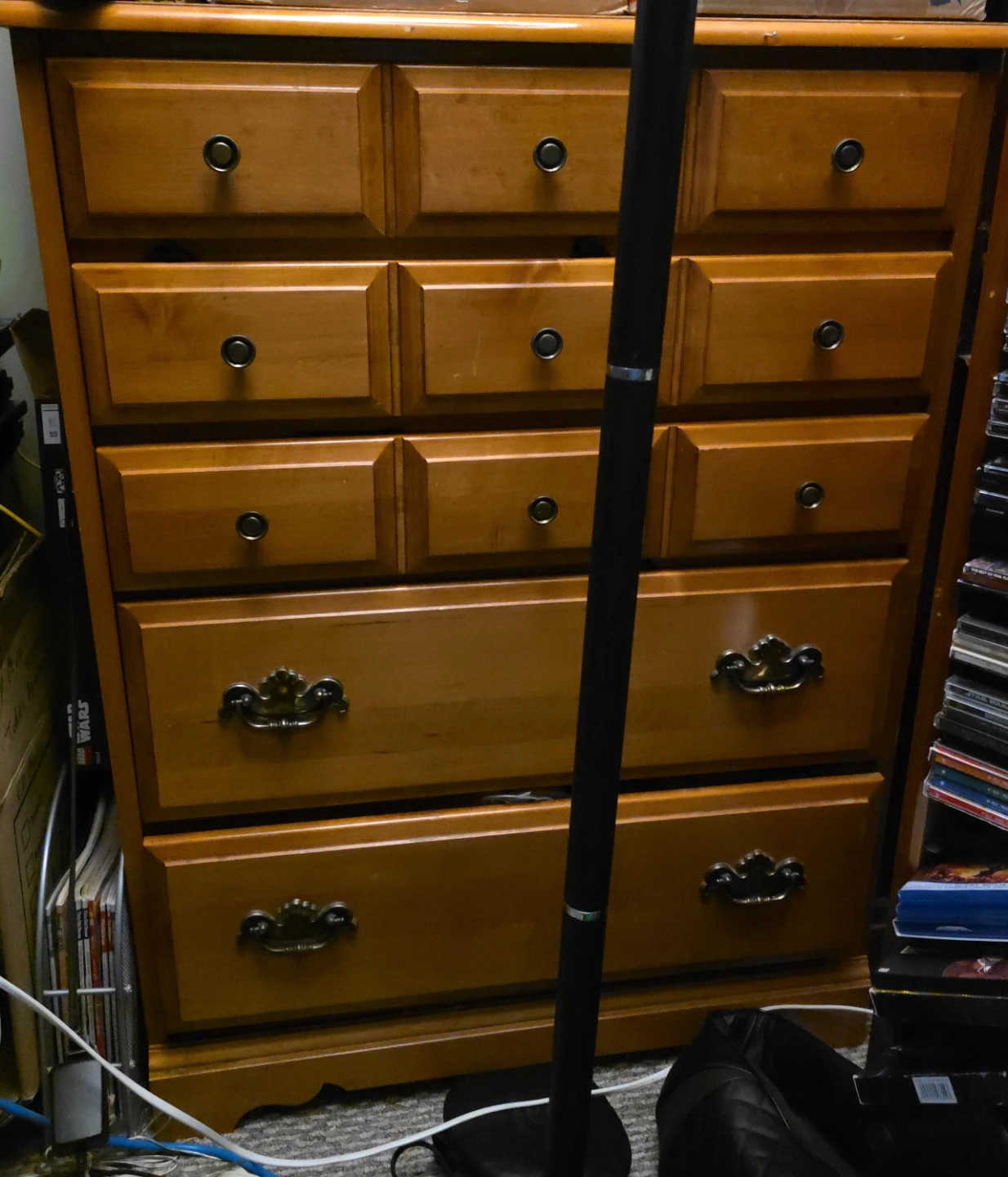 Wooden Dresser with 7 Drawers