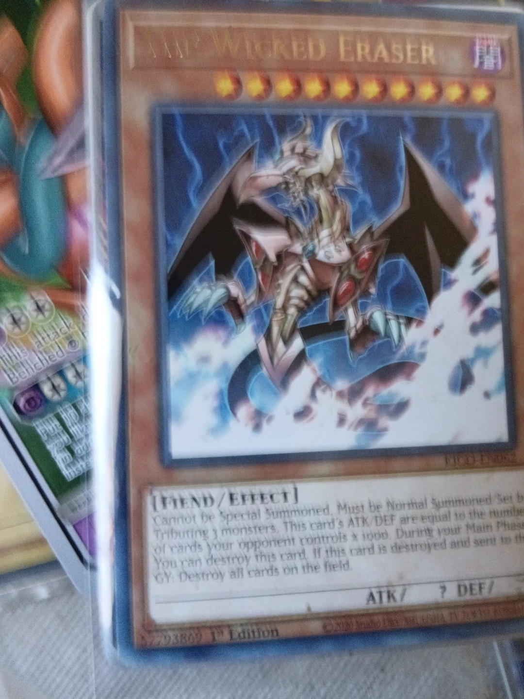 Yu-Gi-Oh! TCG AMP Wicked Eraser 1st Edition Card