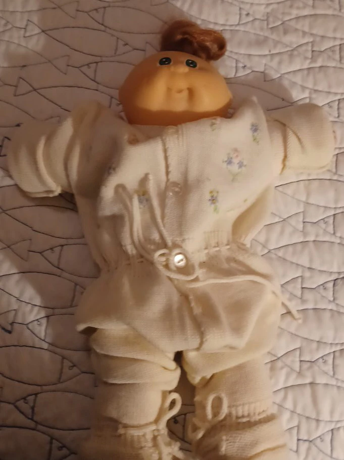 Cabbage Patch Kid Doll Cream Outfit