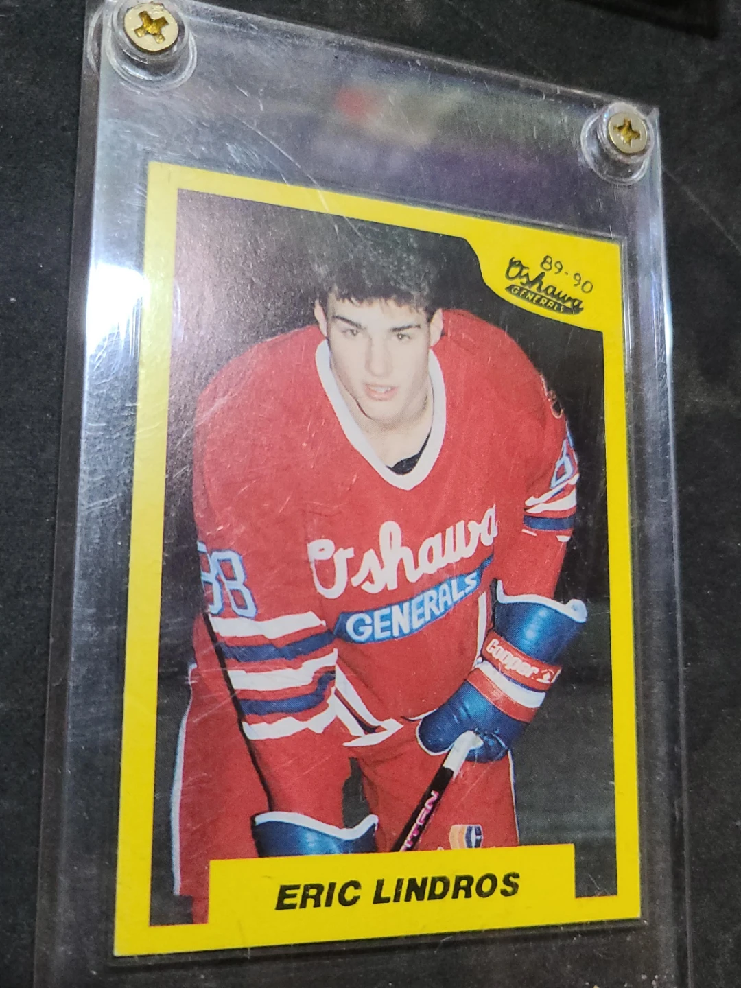 Eric Lindros 89-90 Oshawa Generals Hockey Card