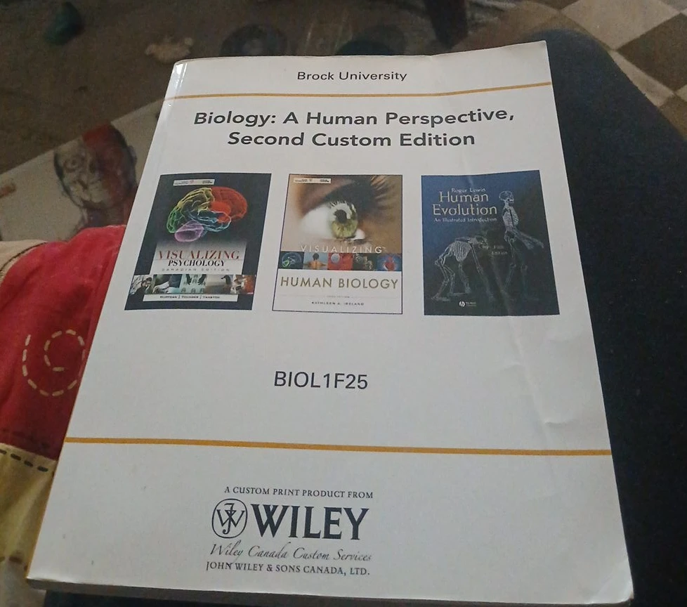 🥕 Biology: A Human Perspective, Second Custom Edition Textbook