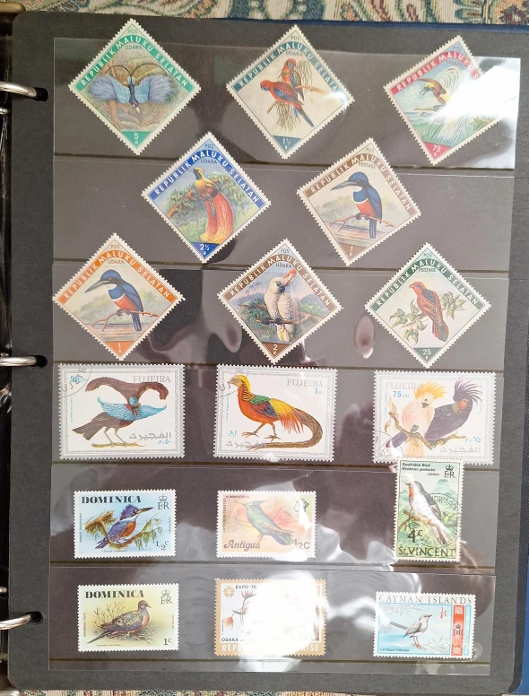 Collection of Bird Stamps