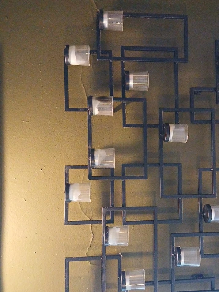 Modern Metal Wall Sconces with Glass Vases