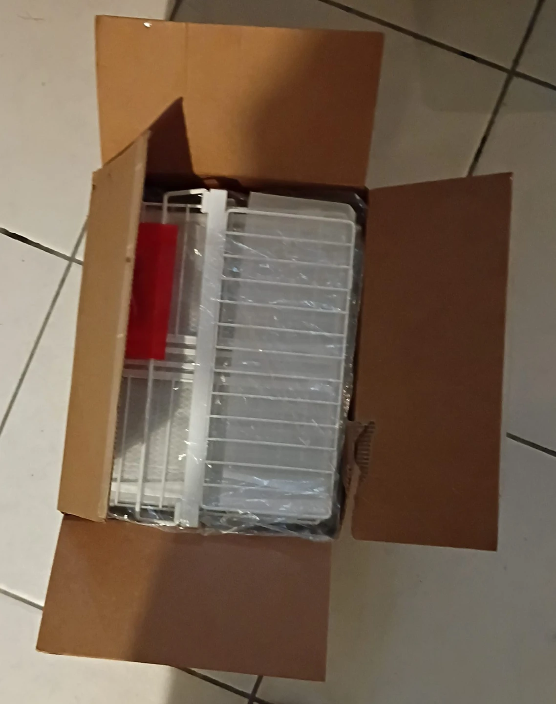 Wire Shelf Unit with Plastic Bins