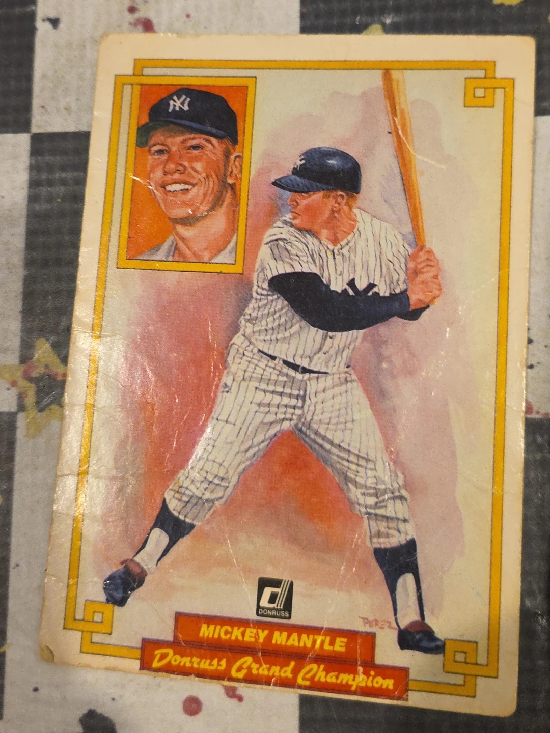 Mickey Mantle Donruss Grand Champion Baseball Card