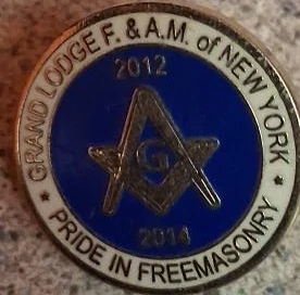 Grand Lodge F. & A. M. of New York Masonic Token 2012-2014