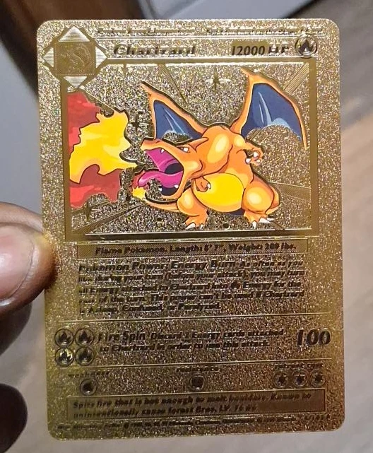 Gold Charizard Pokemon Card
