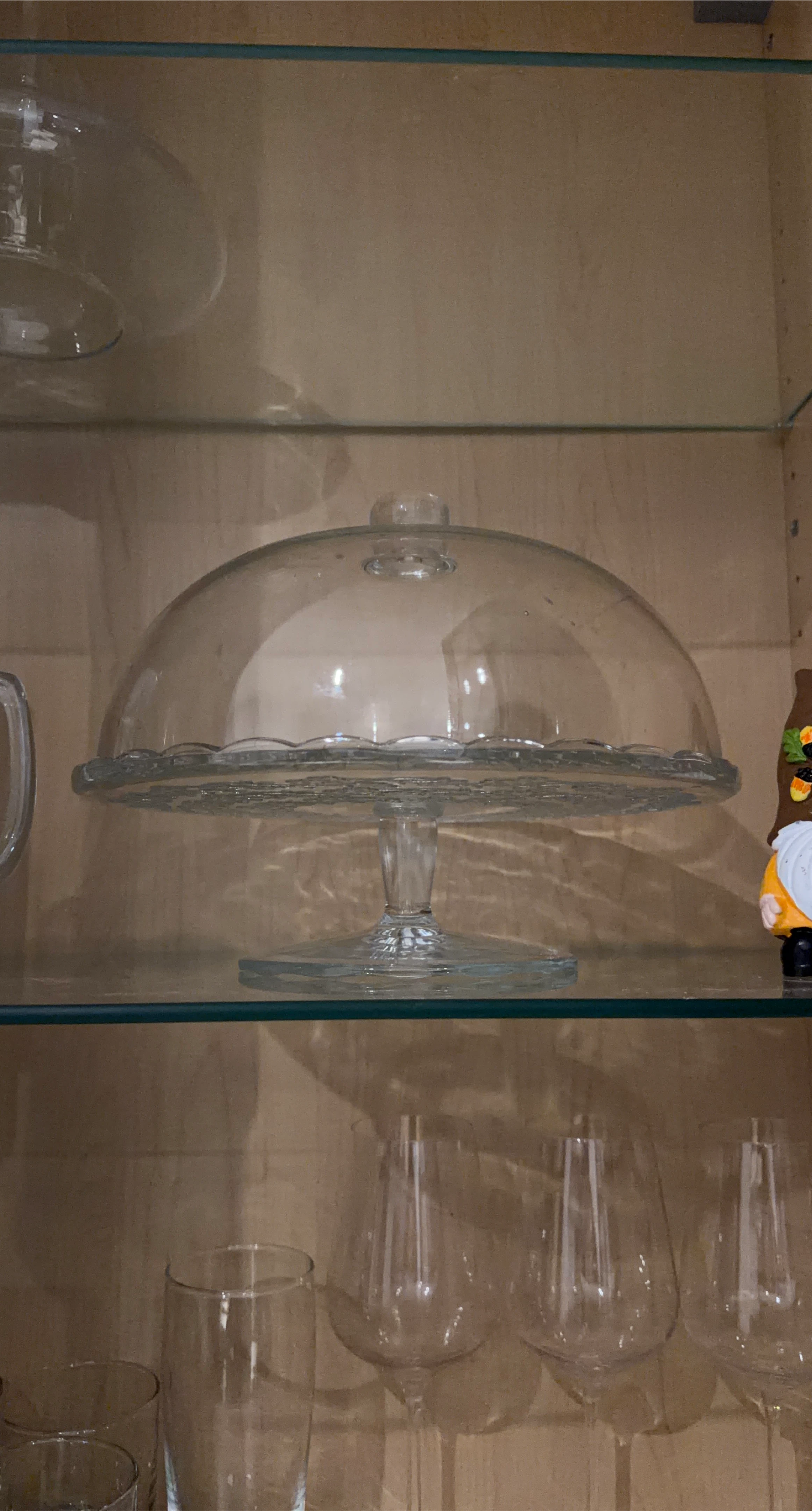 Glass Cake Stand with Dome