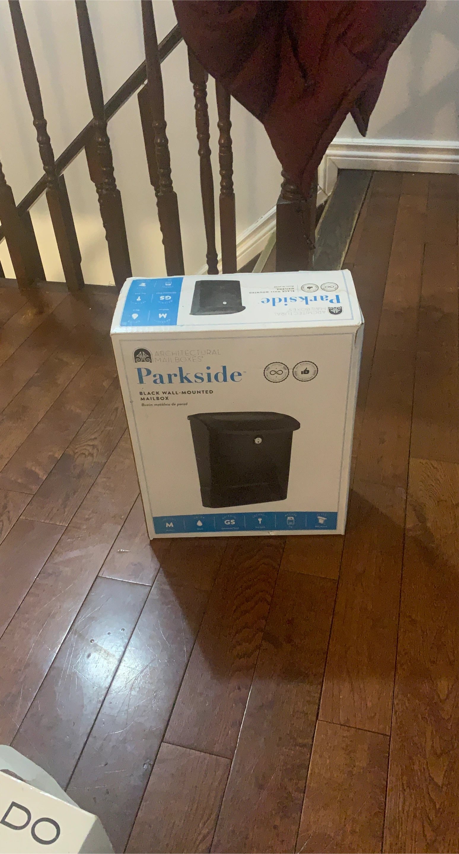 Parkside Black Wall-Mounted Mailbox