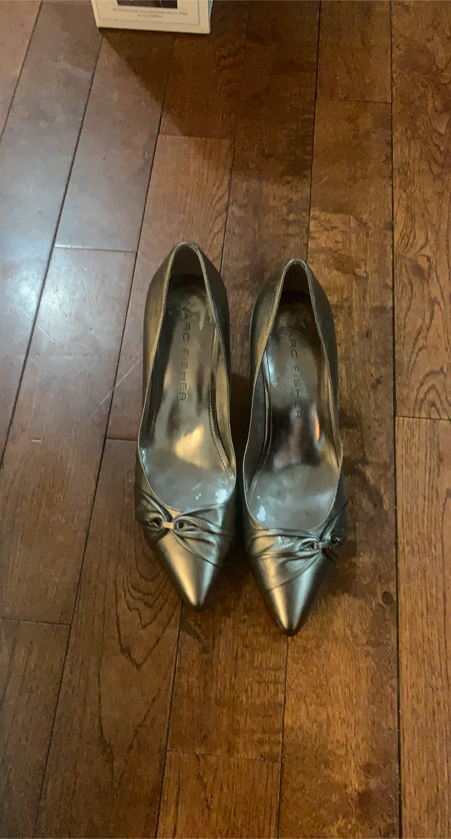 Marc Fisher Women's Silver Pointed Toe Heels