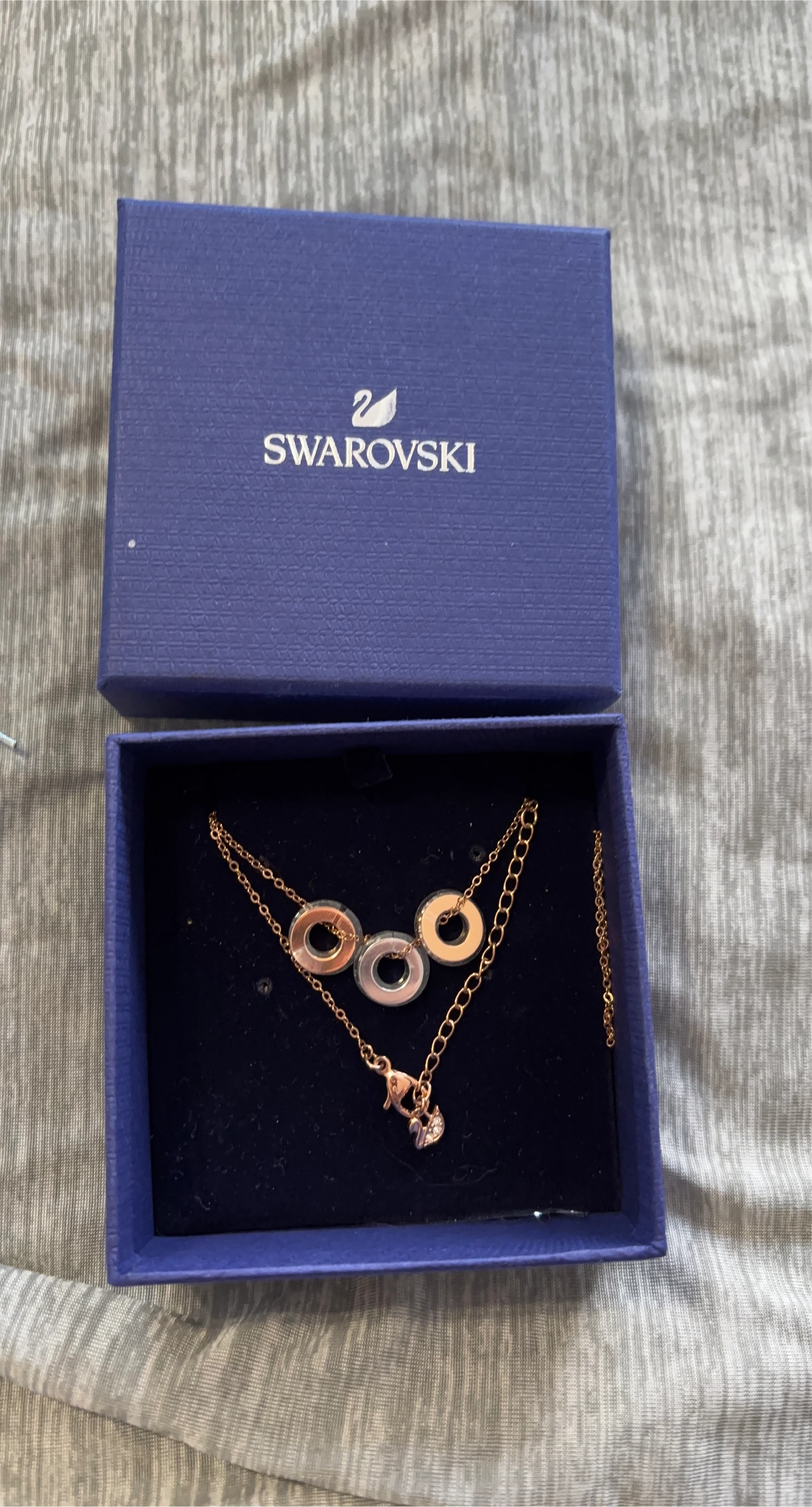 Swarovski Rose Gold Tone Necklace