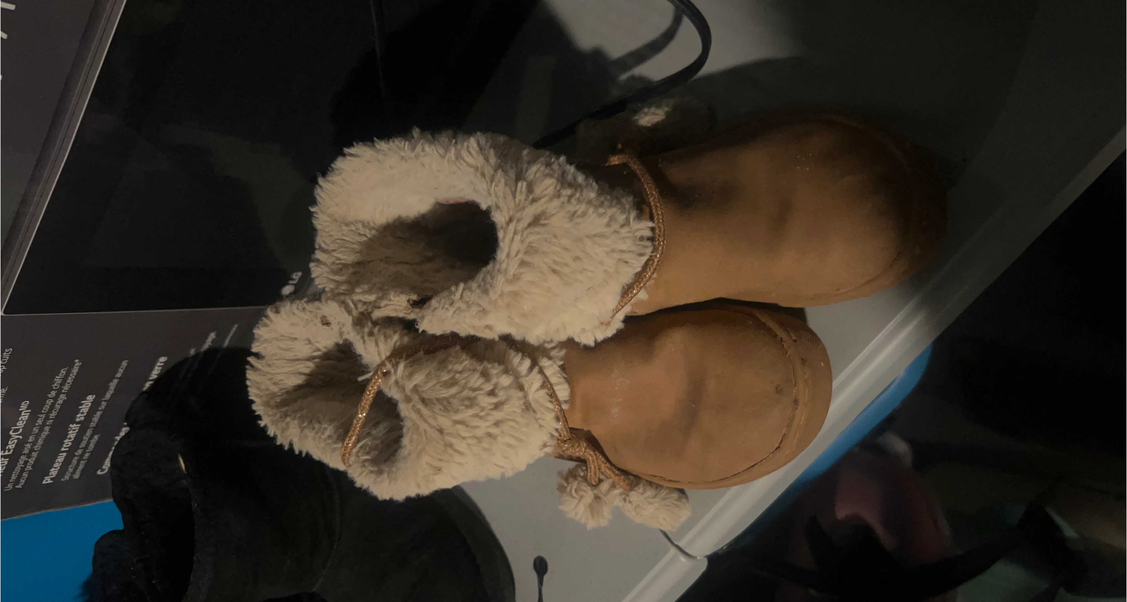 Faux Suede and Fur Lined Booties