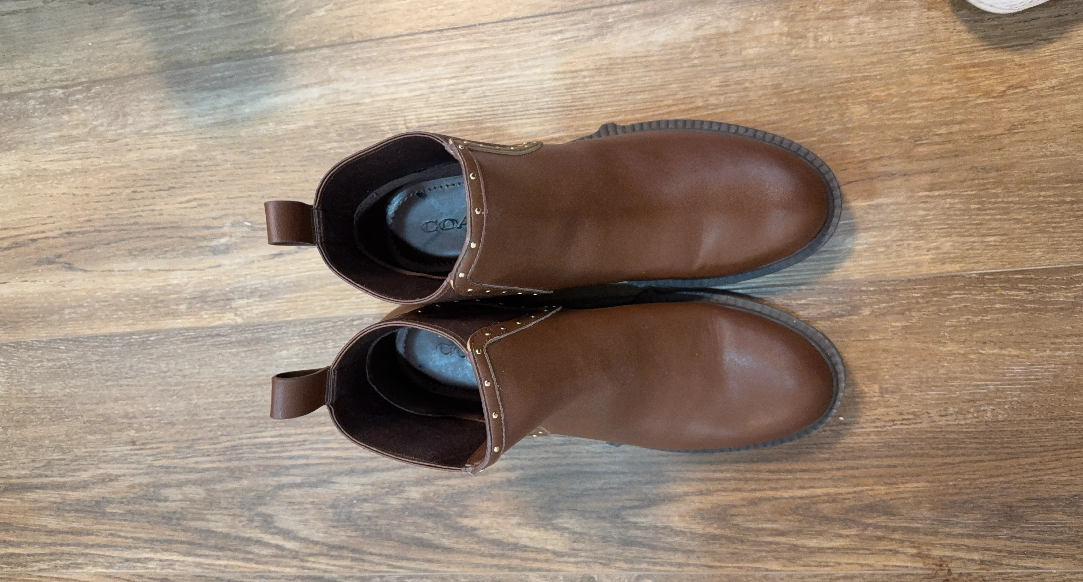 Moving sale- Brown Chelsea Boots with Stud Detail