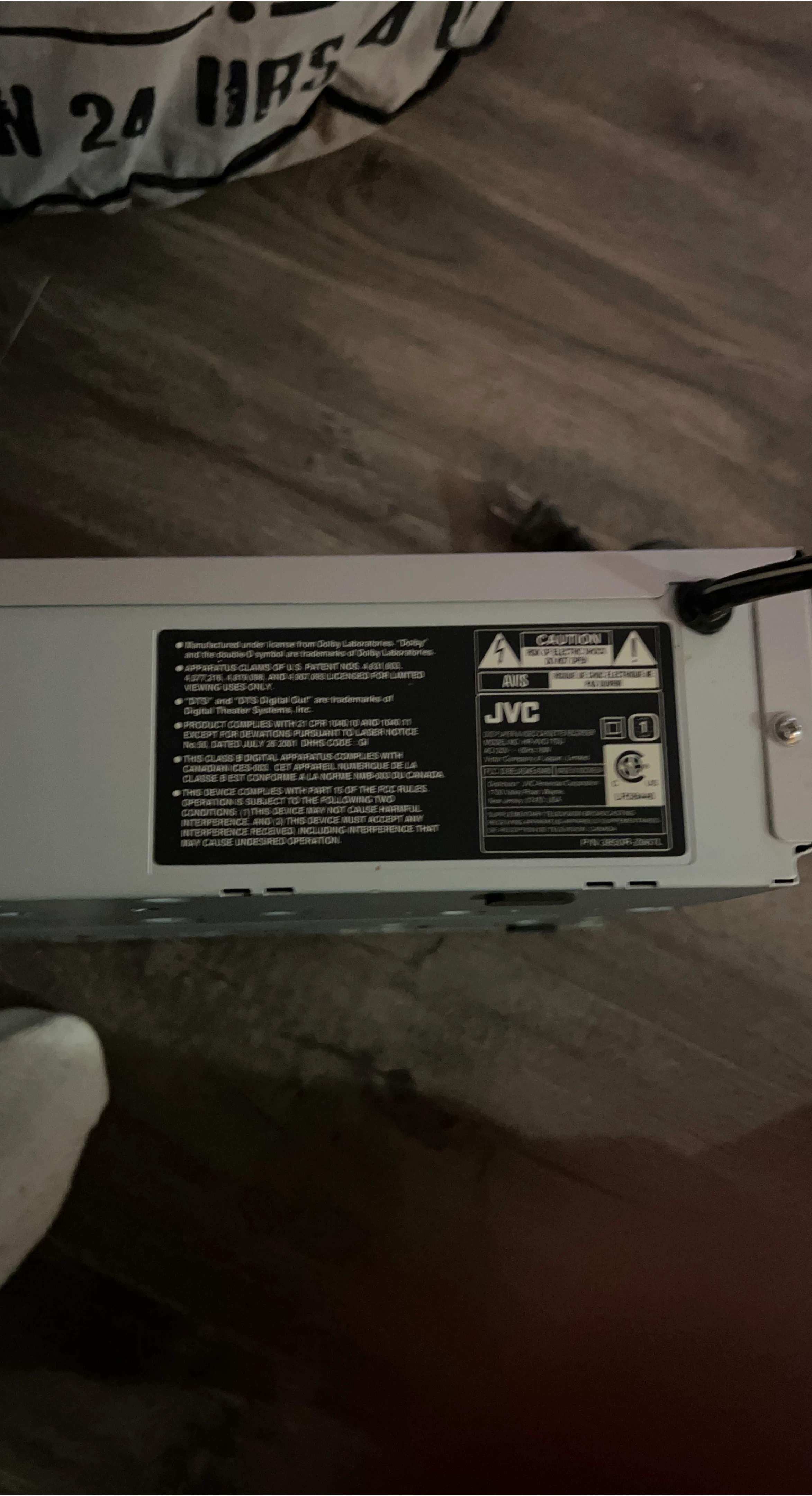 JVC DVD VHS Player