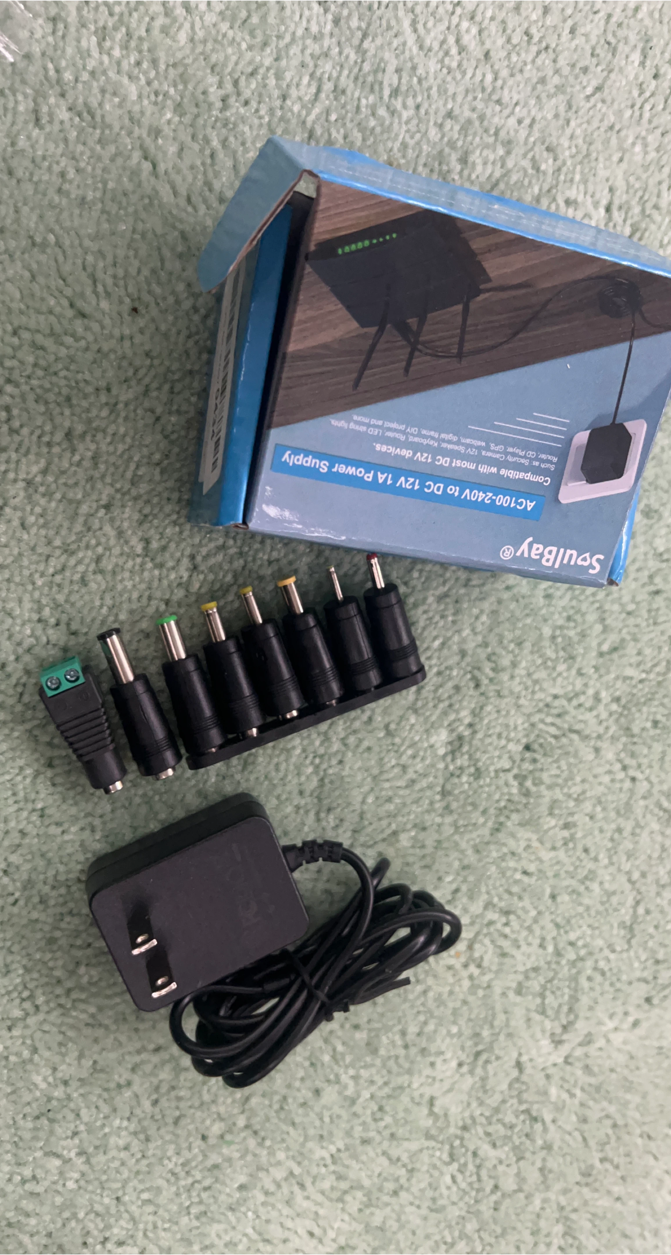 SoulBay AC100-240V to DC 12V 1A Power Supply