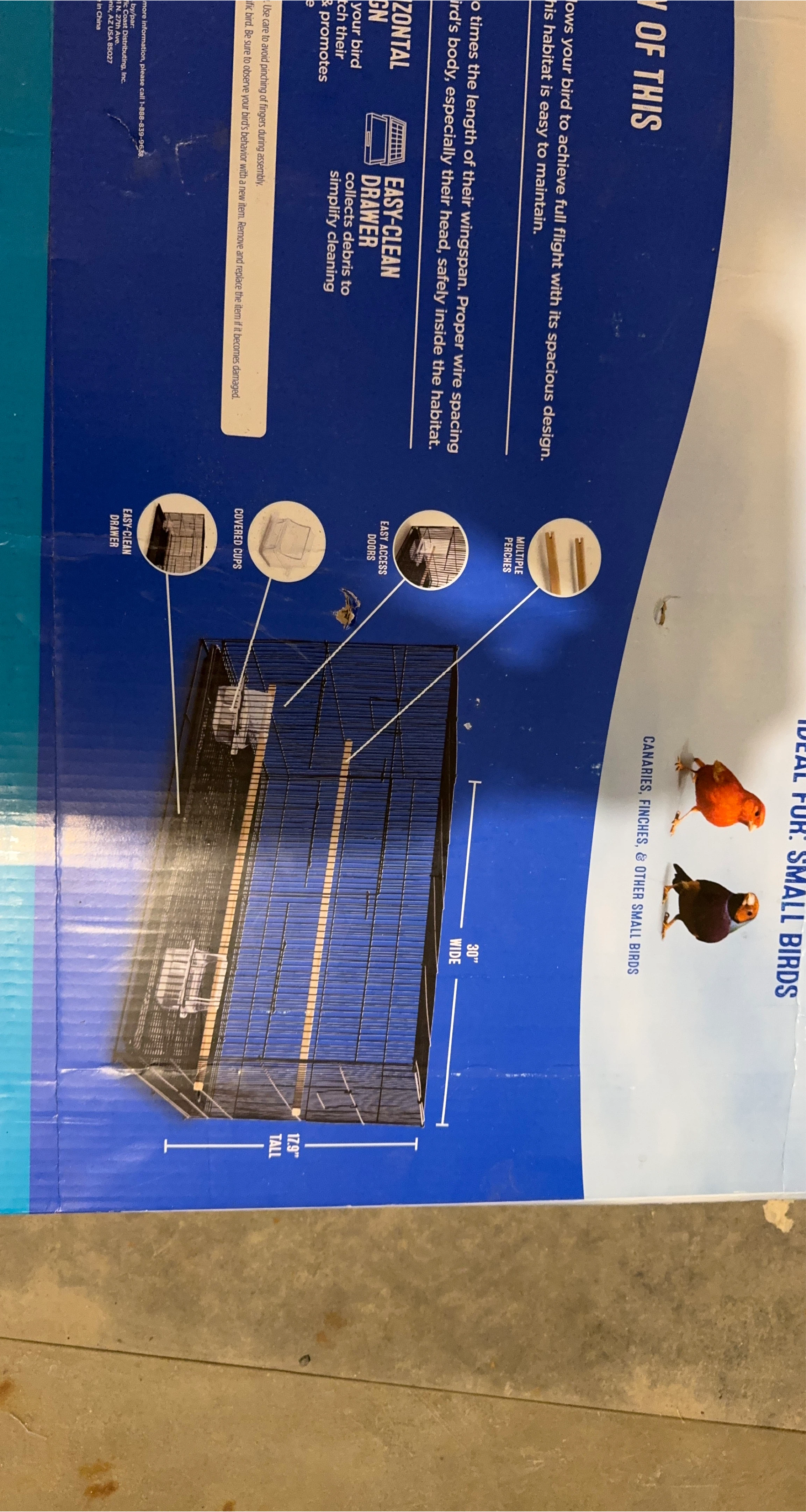 Prevue Pet Products 30" Wide Flight Bird Cage