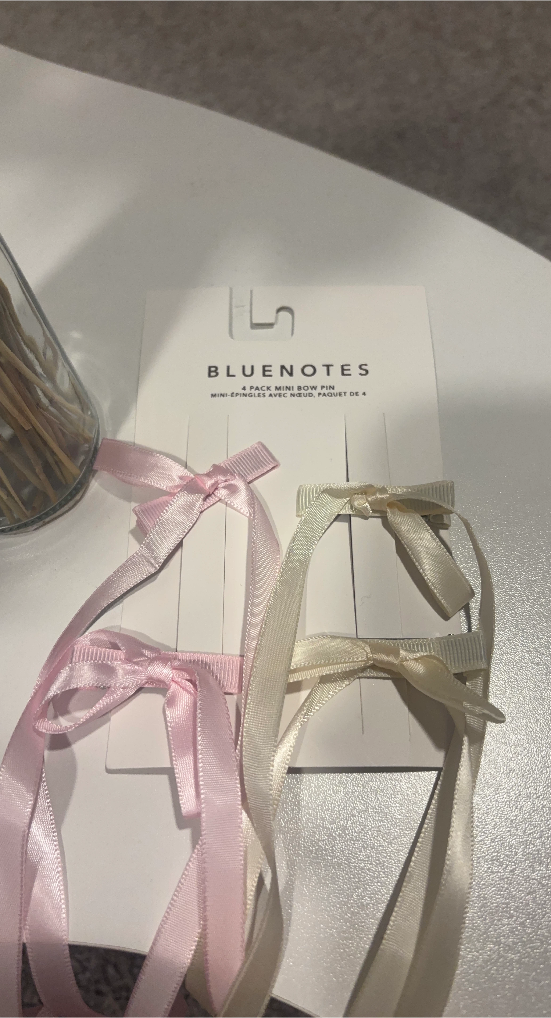 Bluenotes 4 Pack Mini Bow Pins