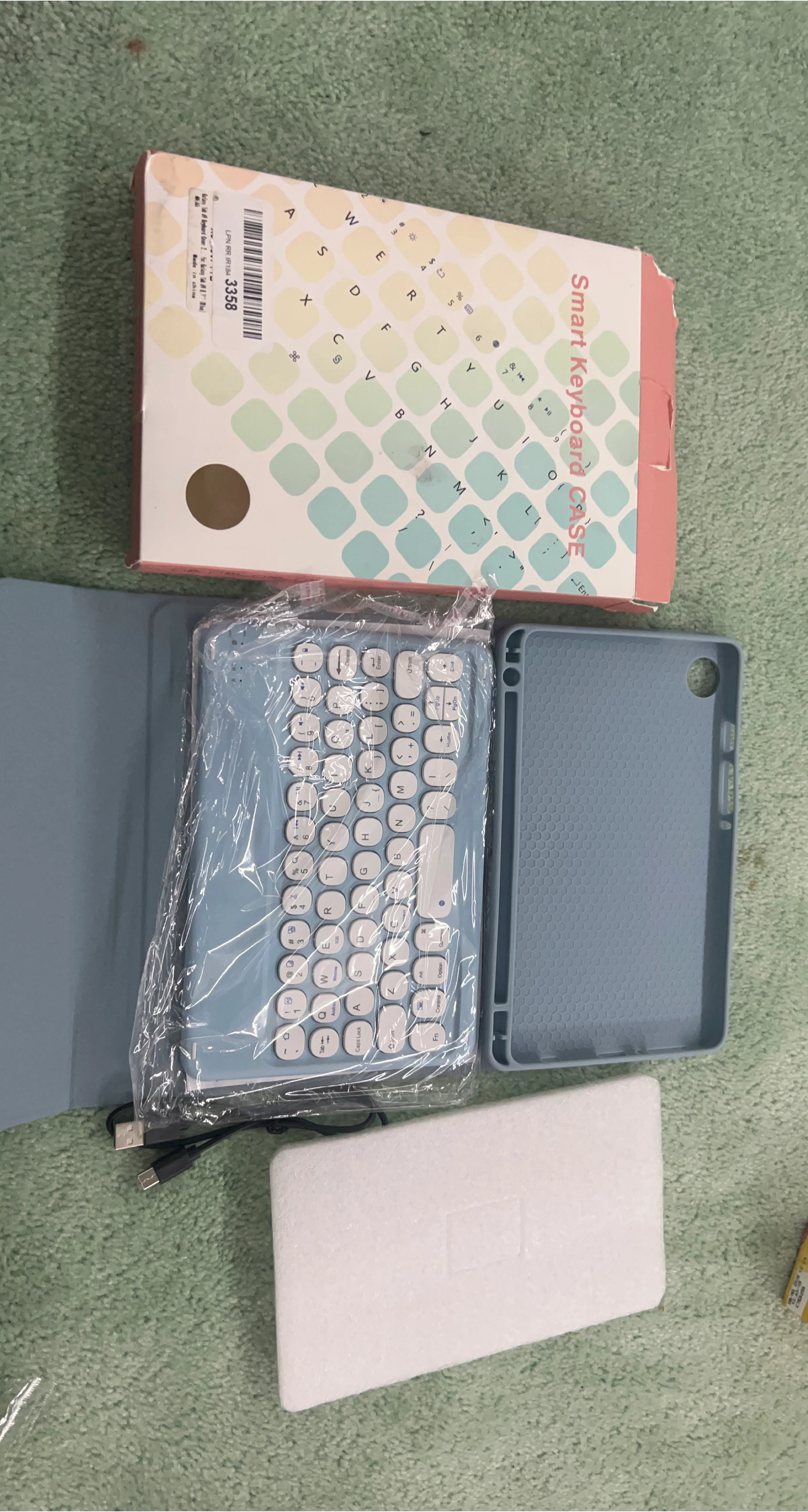 Smart Keyboard Cover for Galaxy Tab A98.7" (Blue)