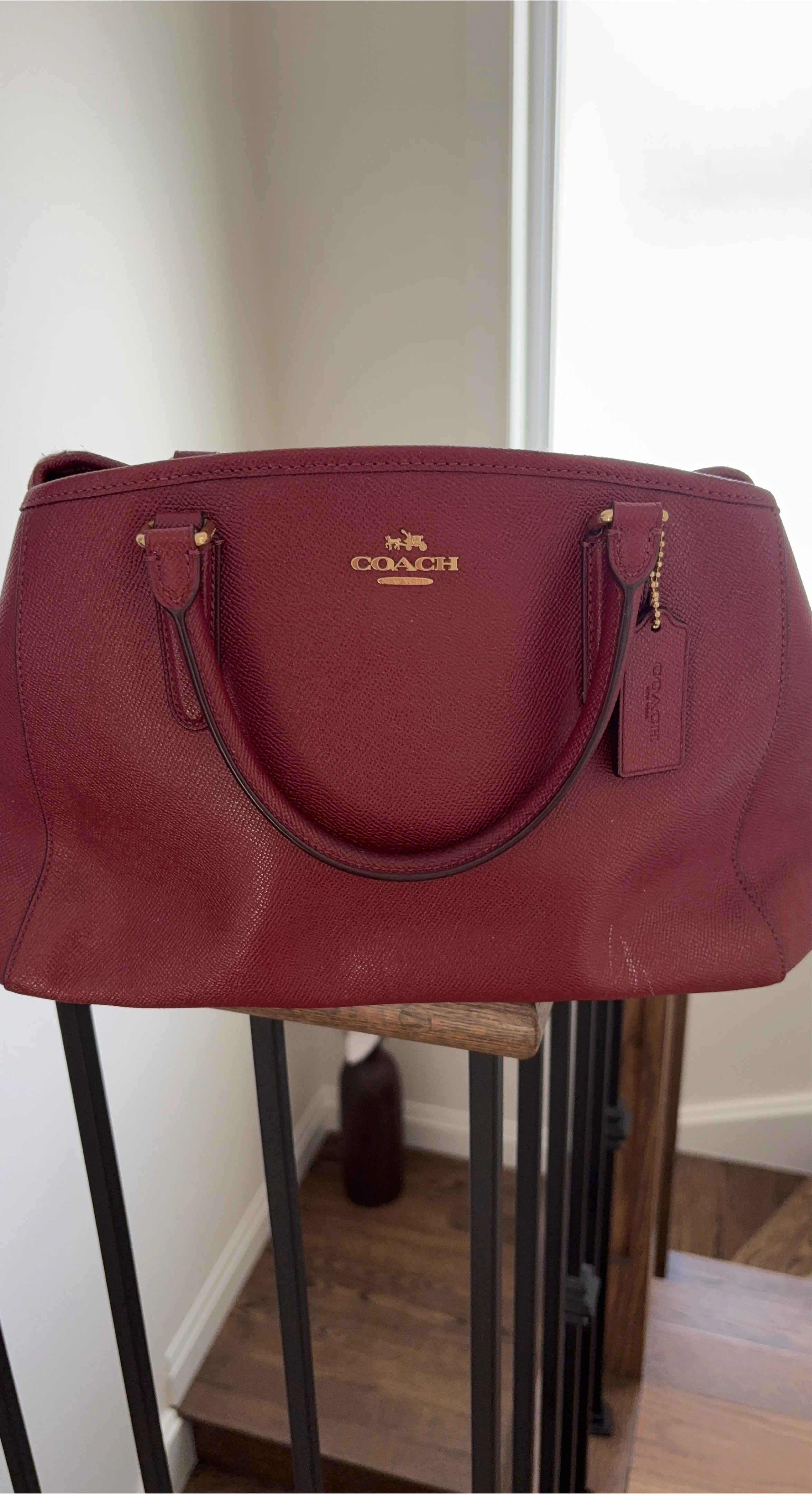 COACH Leather Satchel Handbag