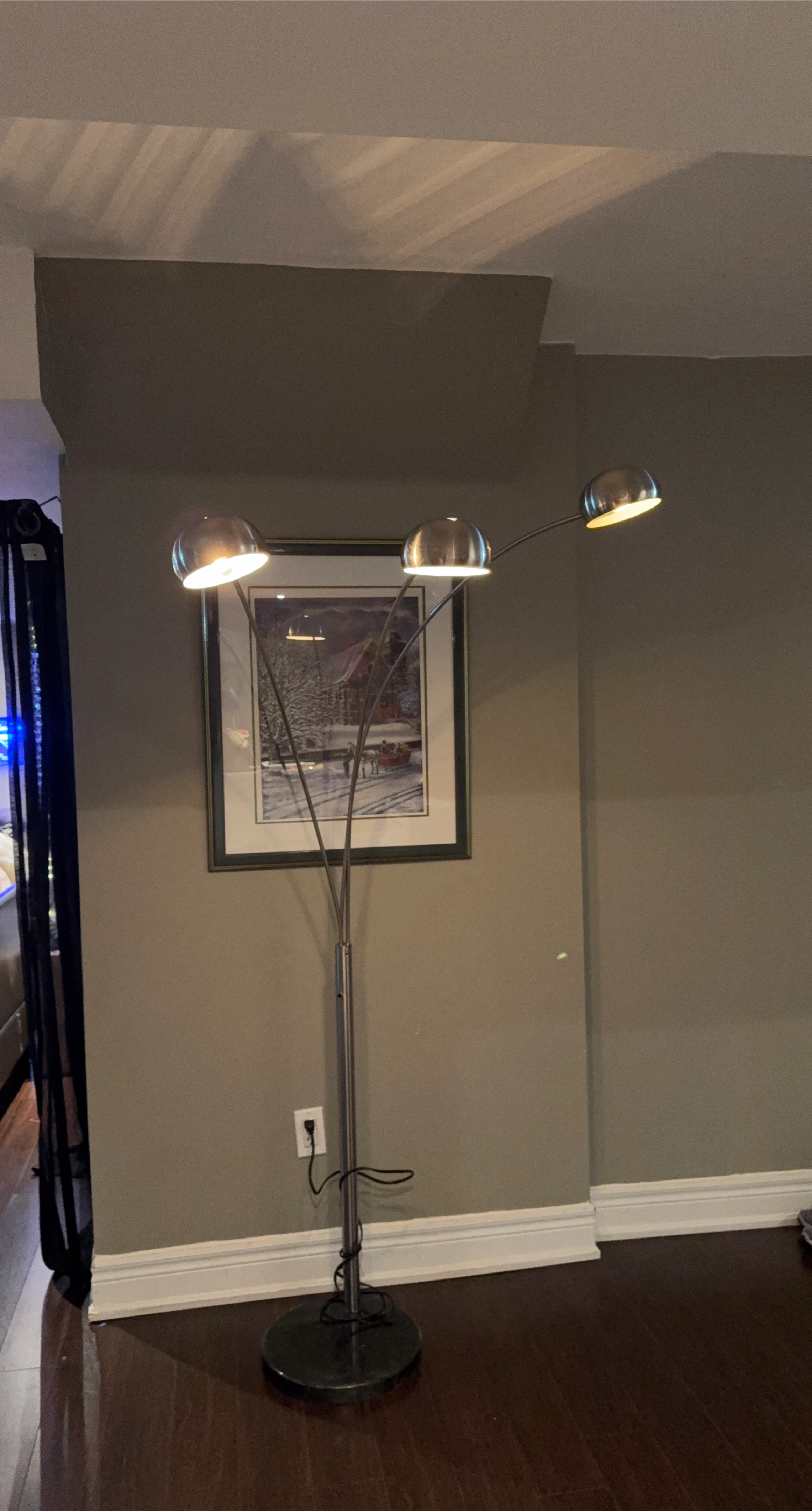 Arc Floor Lamp with 3 Lights